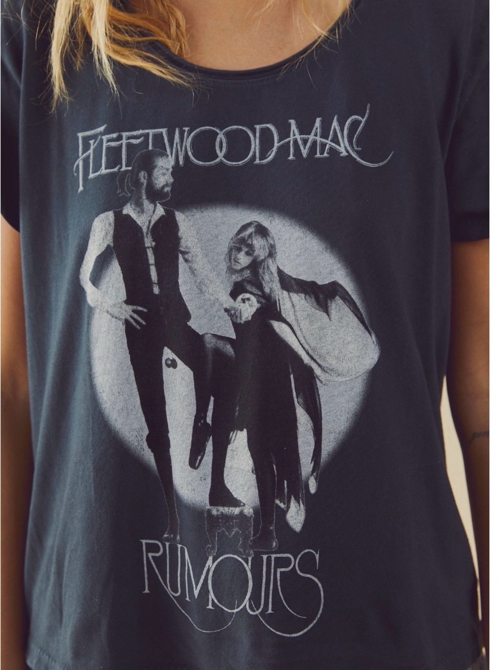 Daydreamer Black Fleetwood Mac Rumours Graphic Short Sleeve Tee